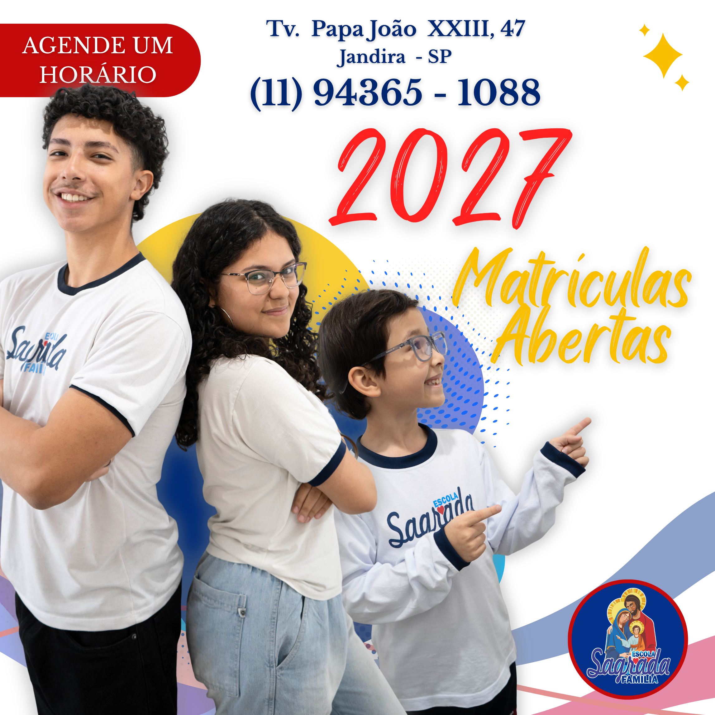 Alunos da Escola Sagrada Família